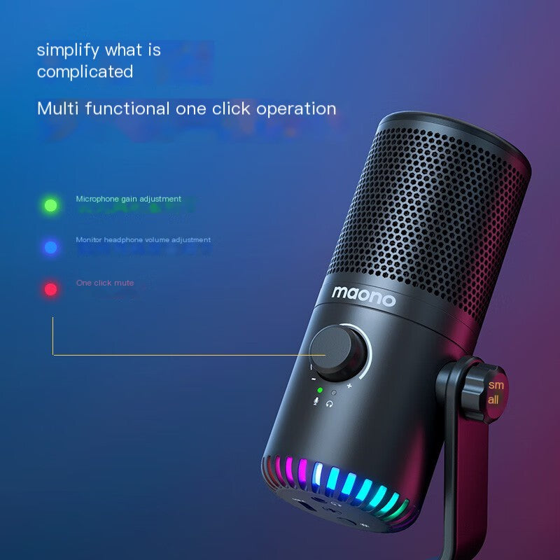 DM30 Gaming Microphone with Noise Reduction for Streaming